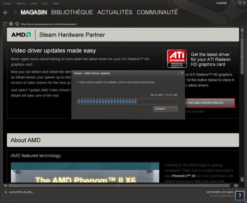 AMD Catalyst sur Steam