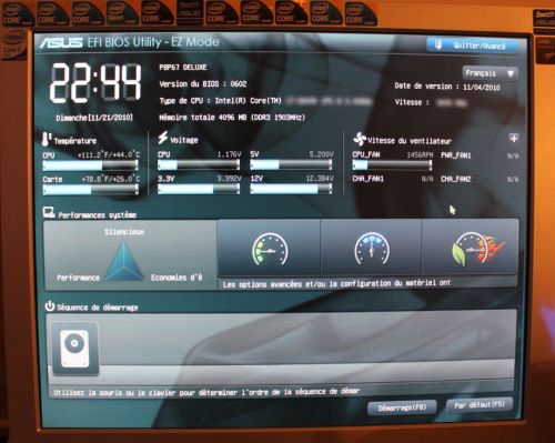 EFI sur Asus P8P67 Delux