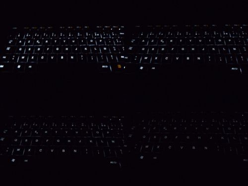 Logitech K800 : les 4 niveaux de rétroéclairage