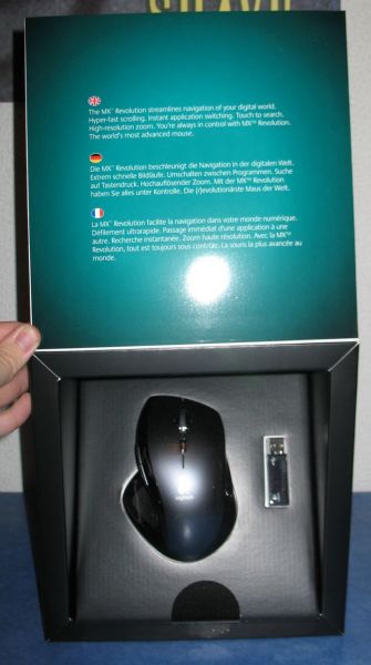 Logitech MX Revolution : la boîte ouverte